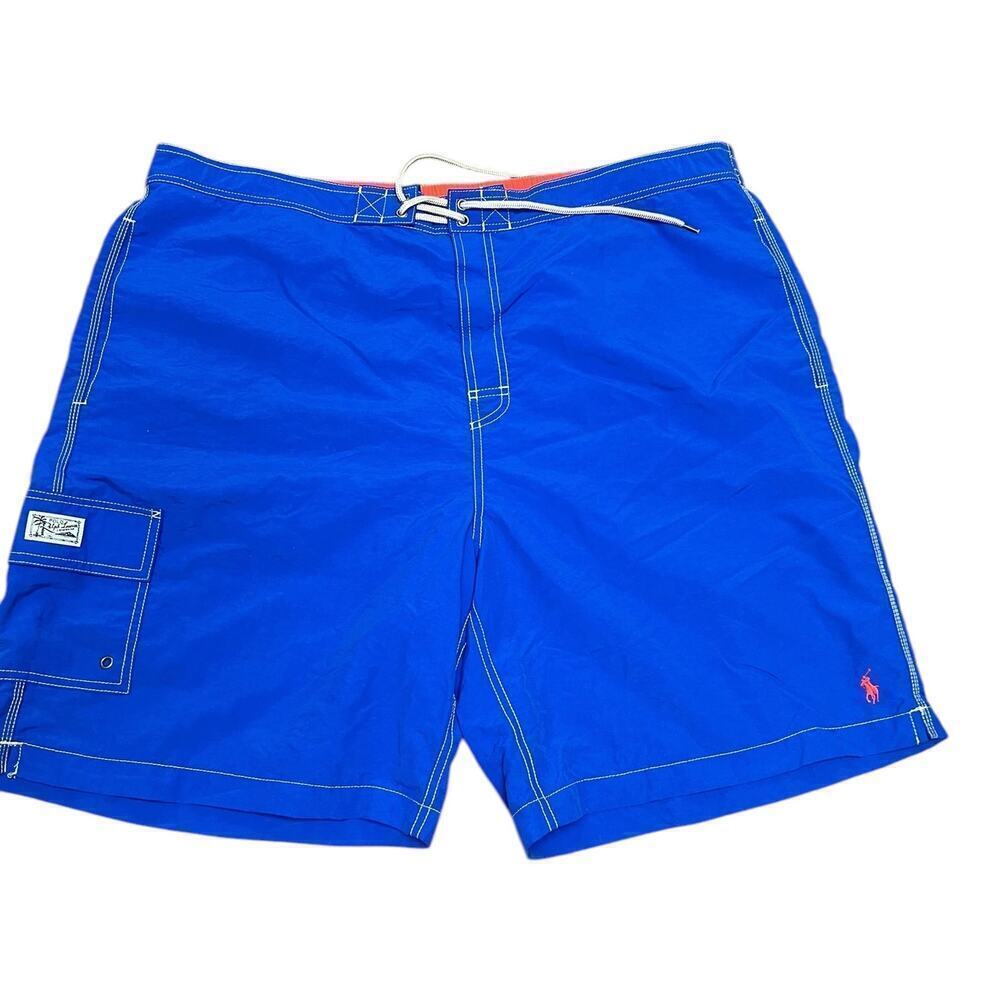 Polo by Ralph Lauren Lined Royal Blue Men's Swim Shorts 2XB Big